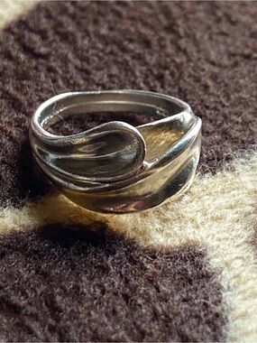 Gorgeous Vintage Cellini Sterling Modernist Ring